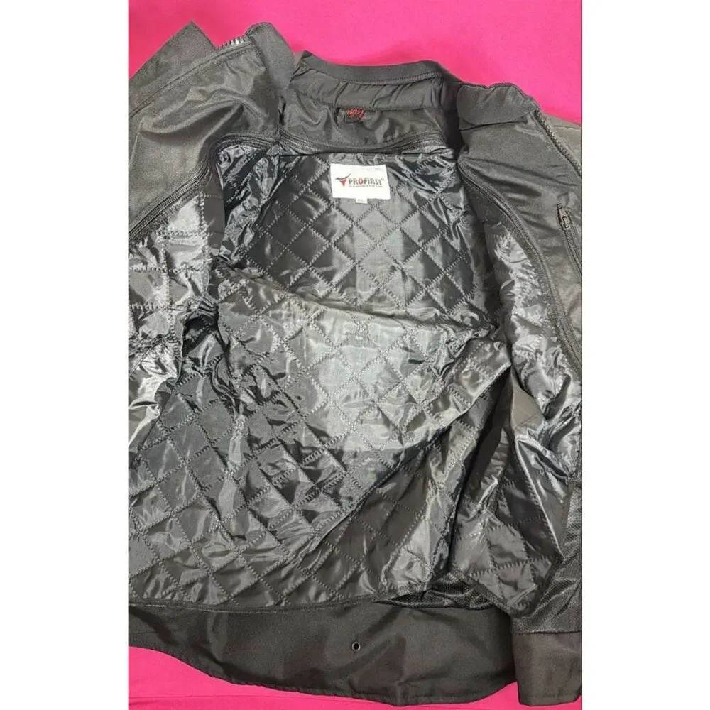 ProFirst Riding Jacket XL Armor Black Neon Yellow Protective New - Picture 9 of 10